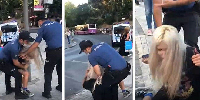 Maske takmayan kadını gözaltına alan 2 polise uzaklaştırma