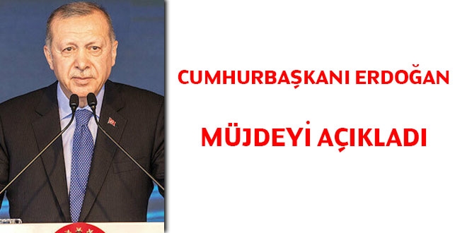 Cumhurbakan Erdoan 'mjde'yi aklad