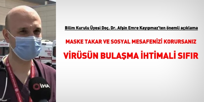 Prof. Afşin: Bunu yaparsanız virüs bulaşma ihtimali sıfıra yakın