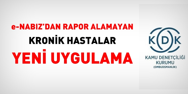 e-Nabız'dan kronik risk raporu alamayanlar için yeni uygulama