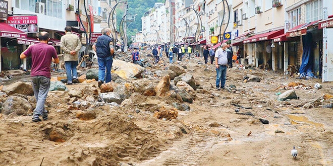 Giresun'u sel vurdu: Böylesi görülmedi