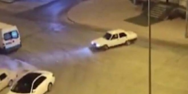 Drift yapan sürücüye 6 bin 141 lira ceza
