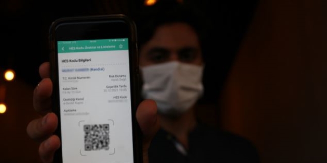 Bu ilde HES kodu olmayan d���nlere giremiyor