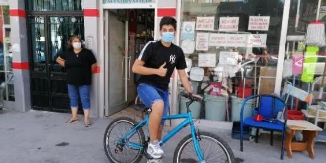 C�MER'e 'Reis bisiklete ihtiyac�m var' yazd�, iste�ine ula�t�