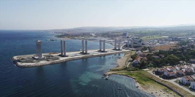 1915 Çanakkale Köprüsü'nde geçici halat çalışması başlıyor