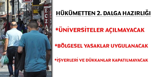 Hükümetten koronavirüste 2'nci dalga hazırlıkları