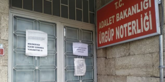 Personelin testi pozitif çıktı, noterlik karantinaya alındı
