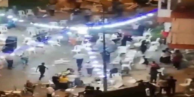 Sokak düğünü savaş alanına döndü