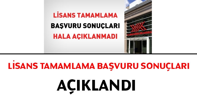 Sağlıkta Lisans tamamlama yerleştirme sonuçları açıklandı