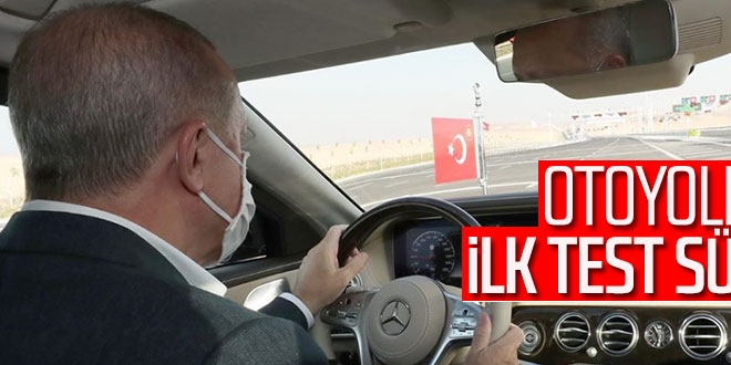 Cumhurbaşkanı Erdoğan, Ankara-Niğde Otoyolunda makam aracını kullandı