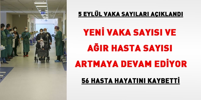 Yeni vaka ve ağır hasta sayısı artmaya devam ediyor