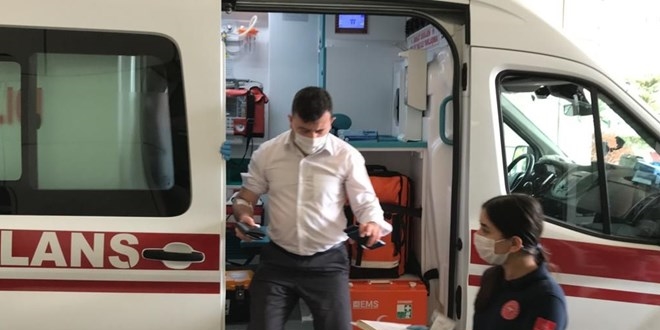 Dezenfektan kutusuna yanlışlıkla kireç sökücü döküldü: 2 yaralı