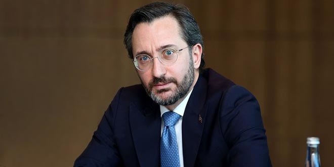 Fahrettin Altun, Erdoan'n Macron ile ilgili yapt konumay paylat