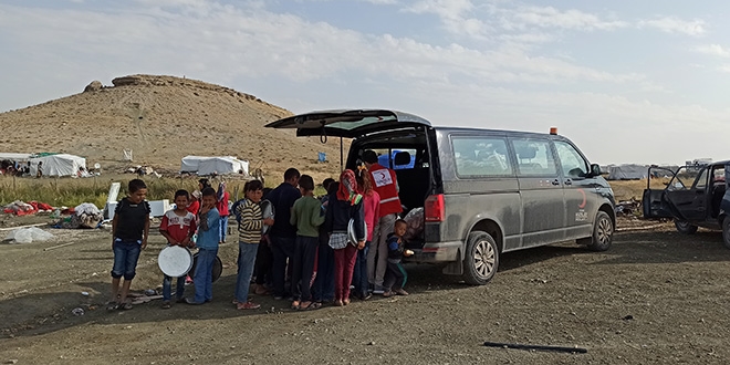 Türk Kızılay, Polatlı'da tarım işçilerinin ihtiyaçlarını karşıladı