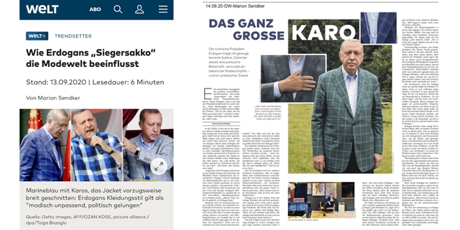 Cumhurbakan Erdoan'n 'ceketi' Alman gazetesine haber oldu