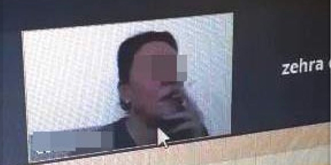 Online derste sigara içen öğretmene soruşturma