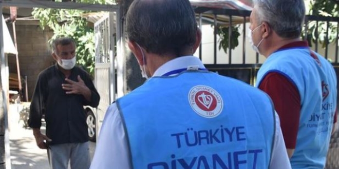 Müftülük personeli filyasyon ekiplerine destek oluyor