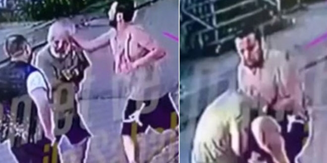 Halil Sezai yaşlı adama tekme tokat saldırdı... İşte o görüntüler