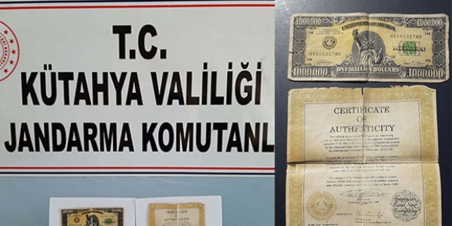 1 milyon dolarlık koleksiyon banknotu ele geçirildi