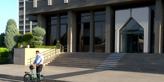 Bakan Dönmez, Avrupa Hareketlilik Haftası kapsamında pedal çevirdi