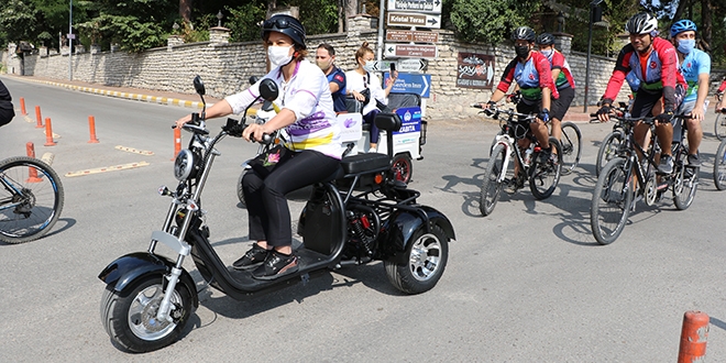 Belediye bakannn yeni makam arac elektrikli motosiklet
