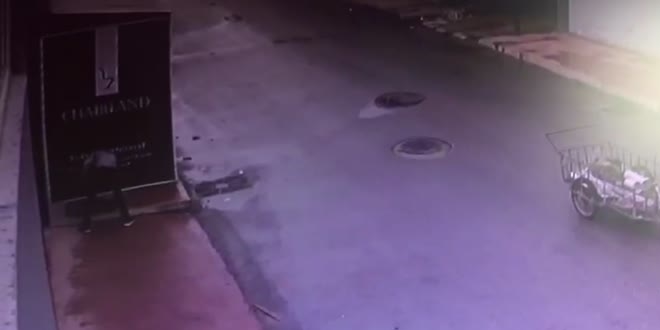 Rgar kapa hrszl gvenlik kamerasna yansd