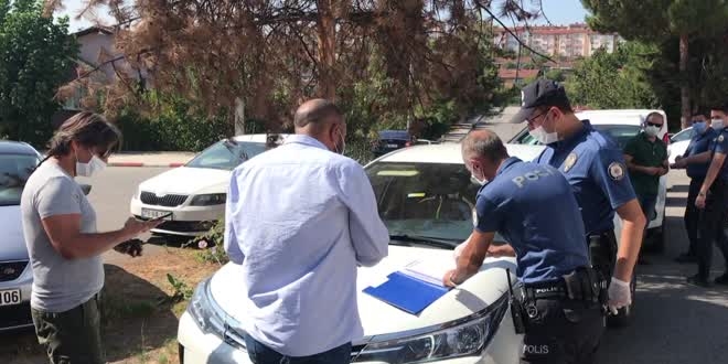Karantinada olması gerekirken İl Sağlık Müdürlüğüne gelince cezayı yedi