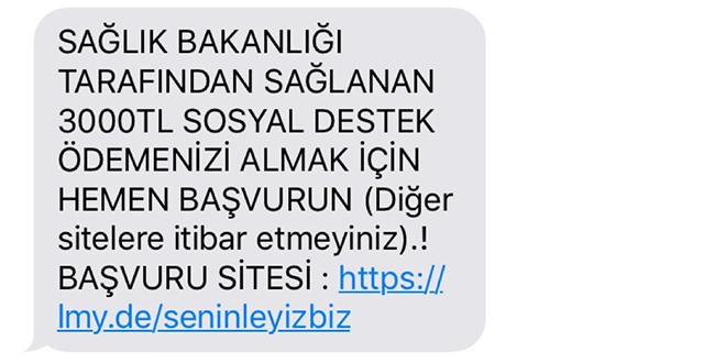 Bu mesaja sakın inanmayın