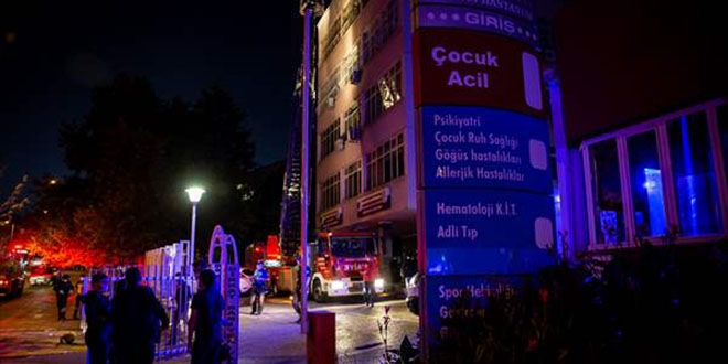 Hastane odasnda yangn karan psikiyatri hastas ld