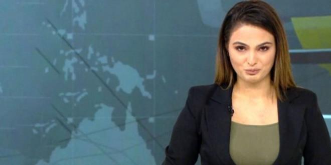 Azerbaycanlı spiker ağlayarak müjdeyi verdi!