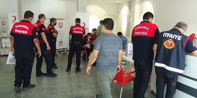 24 itfaiye eri immün plazma bağışında bulundu