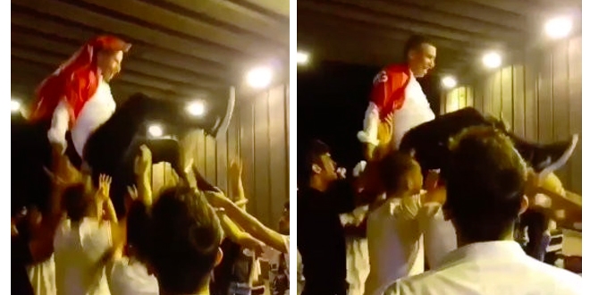 Koronaya inat maskesiz mesafesiz asker eğlencesi