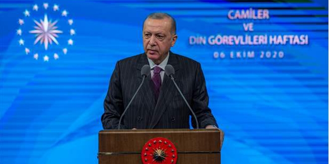 Erdoğan: Macron'un 'İslam krizde' açıklaması açık bir provokasyon