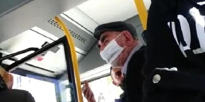Otobüsten indirilmek istendi, şoförü tehdit etti