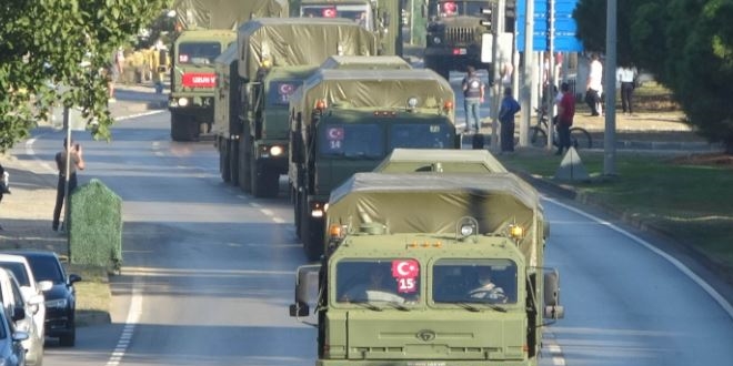 S-400'leri taşıyan ikinci konvoy Samsun'dan geçti