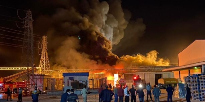 Konya'daki eker fabrikasnda yangn kt