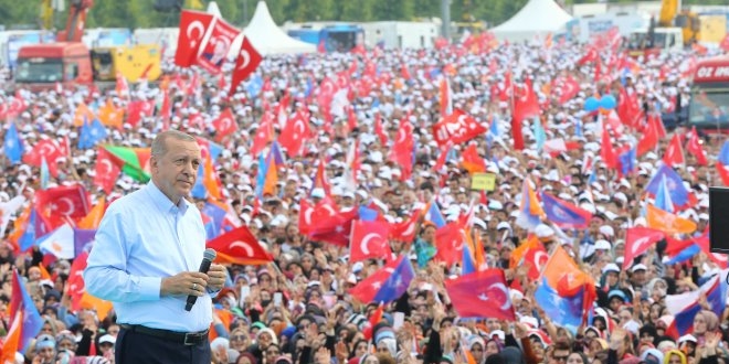 Cumhurbakan Erdoan'dan 'eilmedik, eilmeyiz' paylam