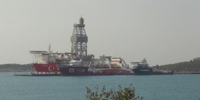 Kanuni sondaj gemisinin Mersin'deki 'molası' tamamlandı