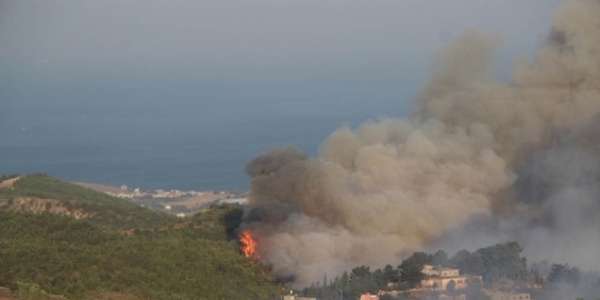 Hatay'daki orman yangınları halen devam ediyor