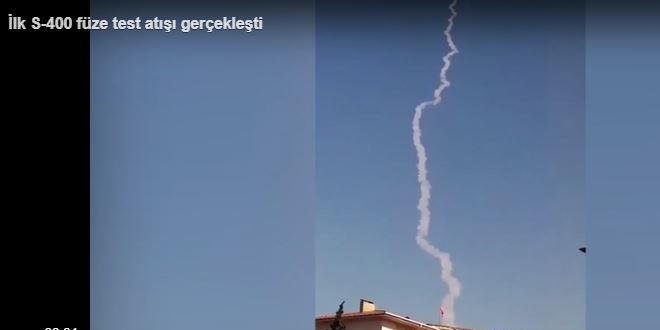 S-400 hava savunma sistemi füzesi ilk kez ateşlendi