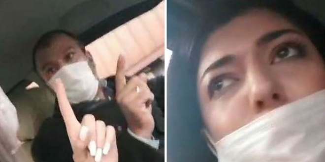 Kadn yolcuyu tehdit eden src sivil polislere yakaland