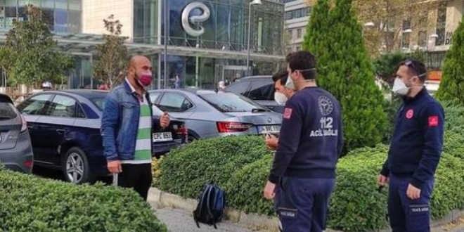 Karantinayı ihlal etti; Ambulansla eve götürüldü
