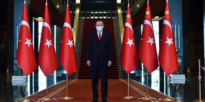 Cumhurbakan Erdoan, Cumhuriyet Bayram tebriklerini kabul etti