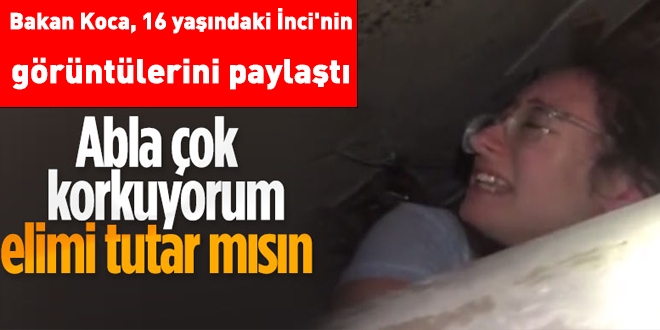 Bakan Koca, nci Okan'n kurtarld grntlerini paylat