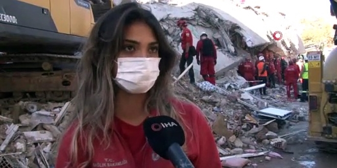UMKE personeli Edanur, Türkiye'nin gönlüne taht kurdu