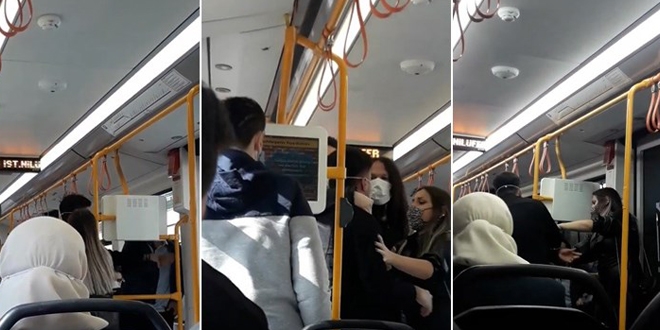 Metroda genç sevgililere neden sarılıyorsun kavgası