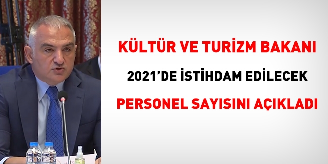 Kültür Bakanı Ersoy, 2021'de alınacak personel sayısını açıkladı