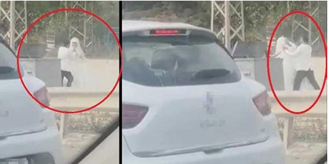 Gelini sokak ortasında yumruklayarak dövmüştü, tutuklandı