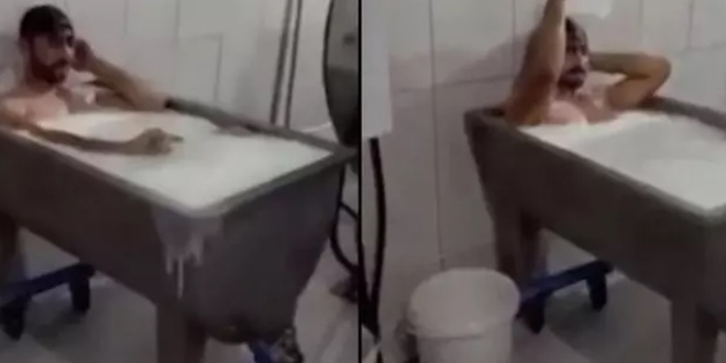 Süt toplama merkezindeki skandalda 2 işçiye gözaltı