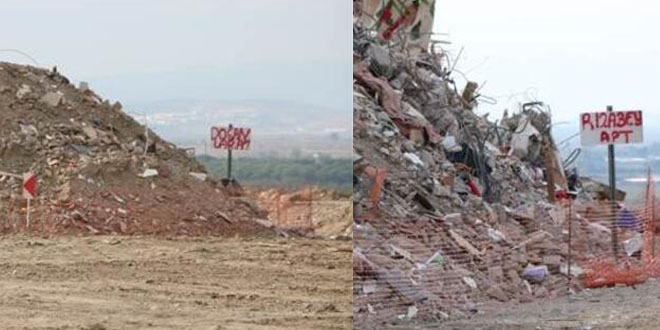 Tabelayı okuyanlar sarsıldı! Deprem sonrası çarpıcı kareler